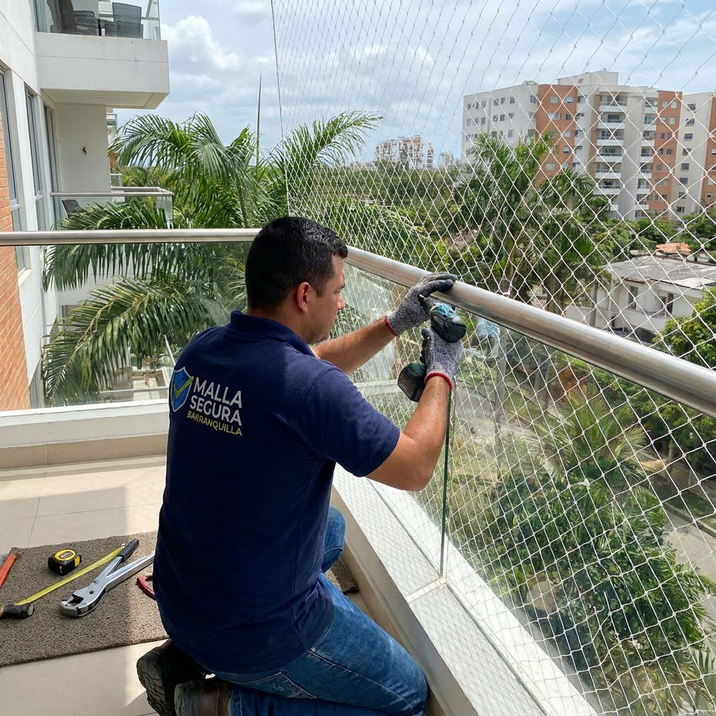 Equipo Ideatecny — instaladores de mallas de seguridad Barranquilla